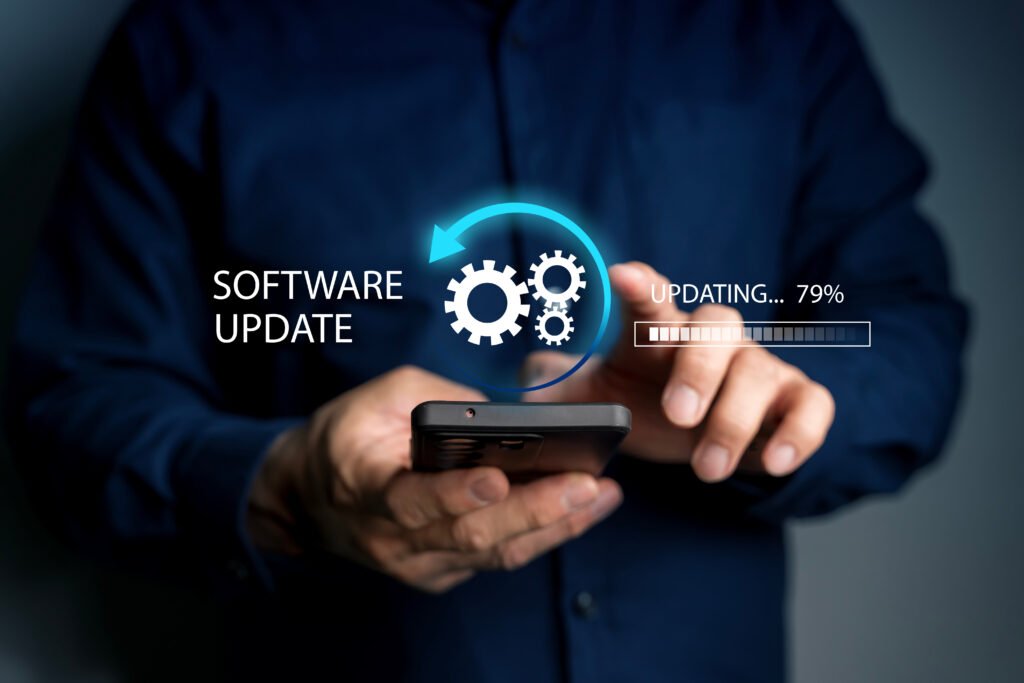 Update software application upgrade technology concept. Software update or Operating system, patch update