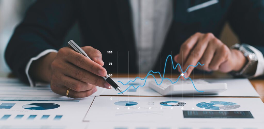 Business analysis, strategy and planning concept. Businessman, f